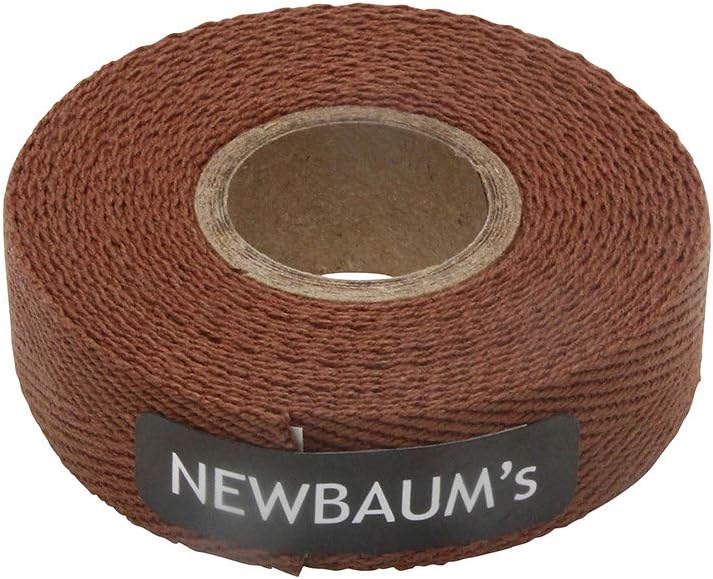 Newbaum's Brown Cloth Bike Handlebar Tape - 10 ft Roll, Cotton Bar Grip Tape for Road Bikes - Image 1